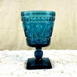 Vintage Water Goblet Park Lane Blue by Colony